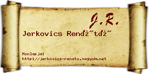 Jerkovics Renátó névjegykártya